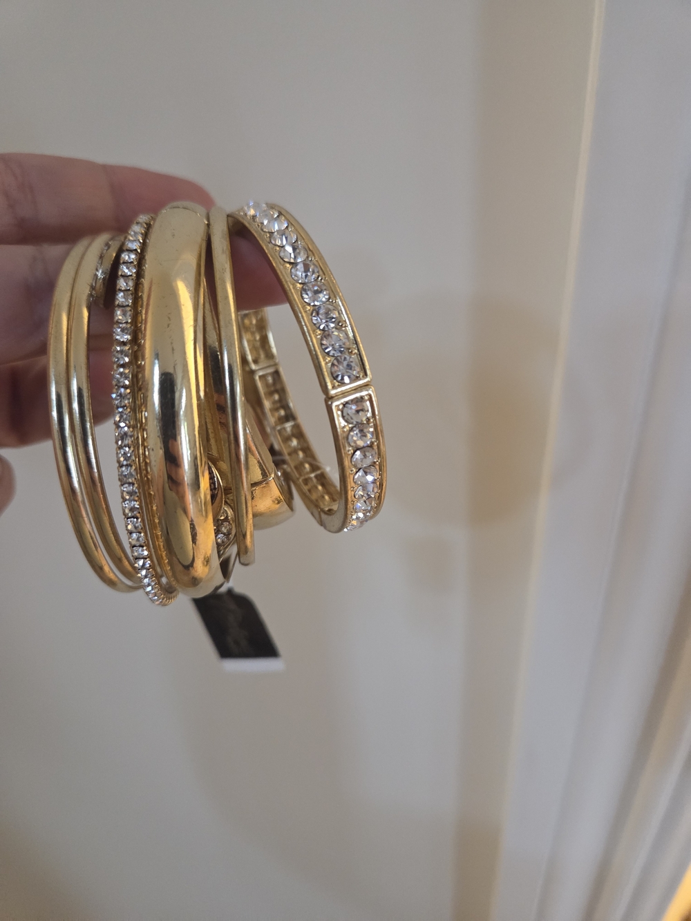 Thalia SODI Gold Crystal Bangle Bracelet Set - Women Jewelry